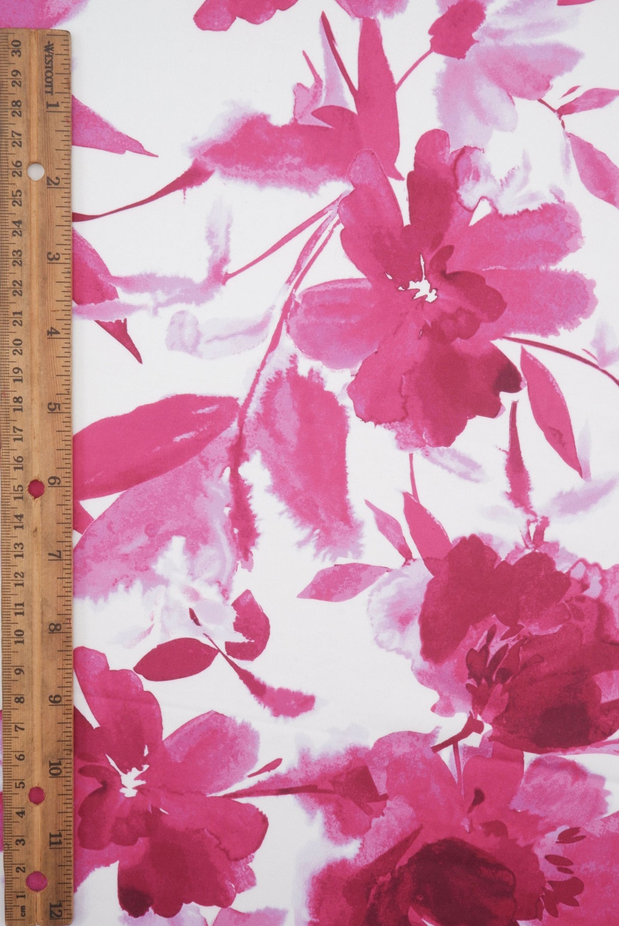 Floral Printed Knit Magenta Orange Royal