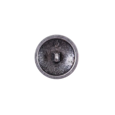 Italian Silver Zamac Button - 24L/15mm