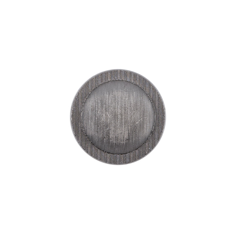 Italian Silver Plated Shank-Back Button - 24L/15mm
