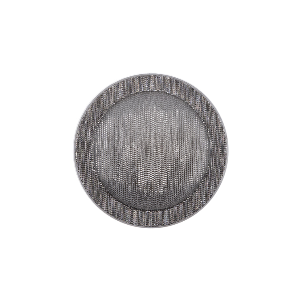 Italian Silver Plated Shank-Back Button - 36L/23mm