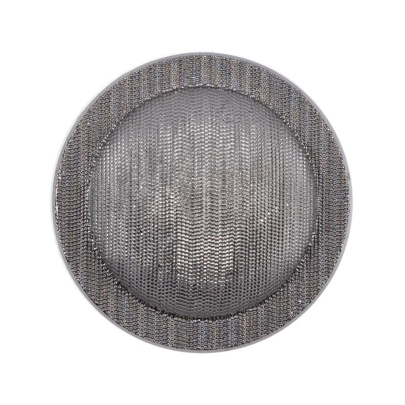 Italian Silver Plated Shank-Back Button - 44L/28mm