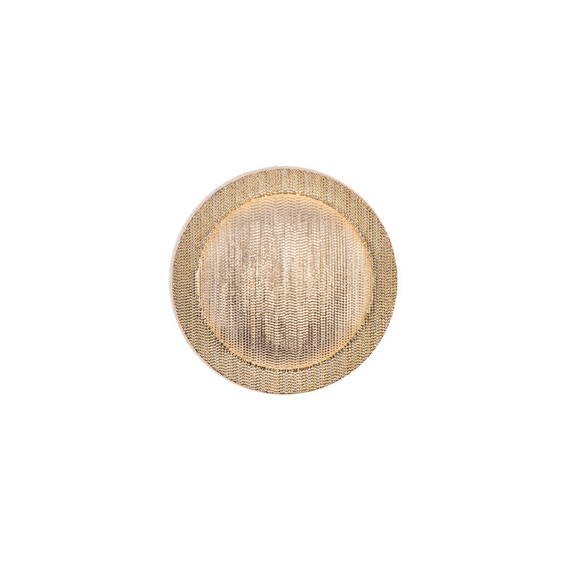 Italian Gold Plated Shank-Back Button - 24L/15mm