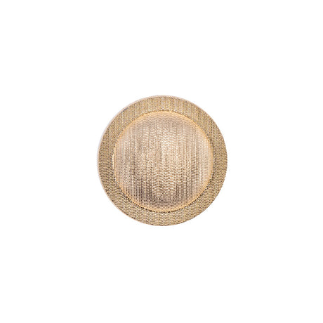 Italian Gold Plated Shank-Back Button - 24L/15mm