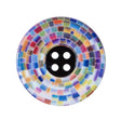 Italian Mulit-Colored Printed Button - 48L/30.5mm