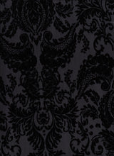 Velvet Burnout Knit Damask Fabric