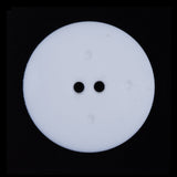 Italian White Textural Plastic Button - 44L/28mm