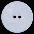 Italian White Textural Plastic Button - 64L/40.5mm