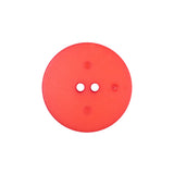 Plastic 2-Hole Button Made in Italy - 36L/23mm - Red Orange Fanning Rays