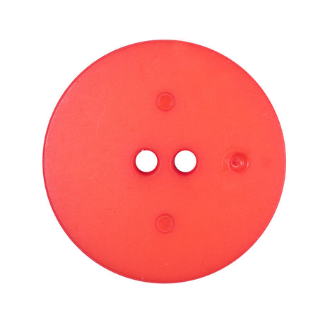 Plastic 2-Hole Button Made in Italy - 44L/28mm - Red Orange Fanning Rays