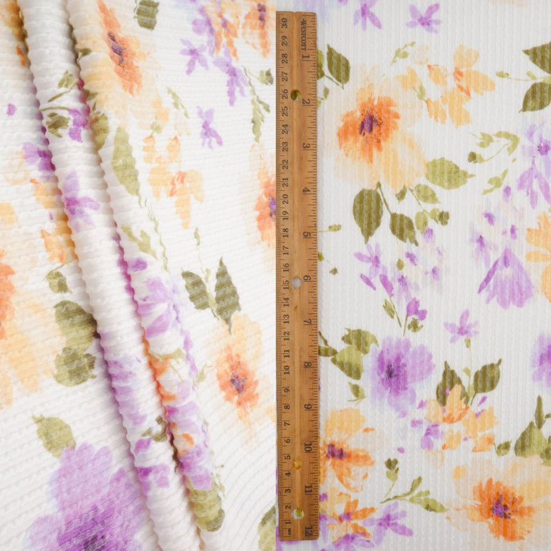 Floral Print Double Knit