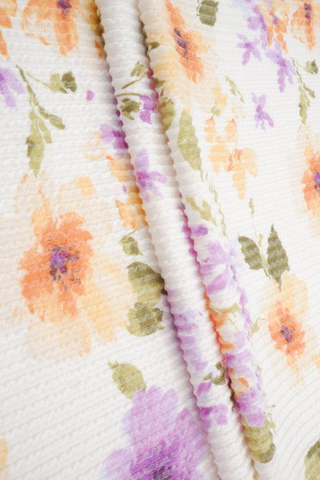 Floral Print Double Knit