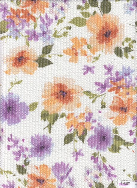 Floral Print Double Knit