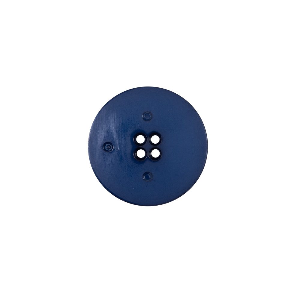 Italian Navy Textural Plastic Button - 24L/15mm
