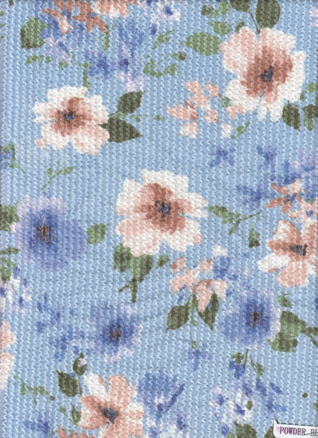 Floral Print Double Knit