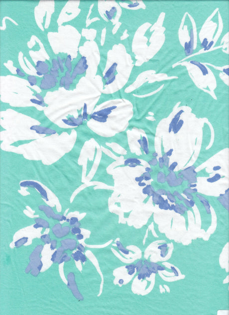 Floral DTY Knit Fabric