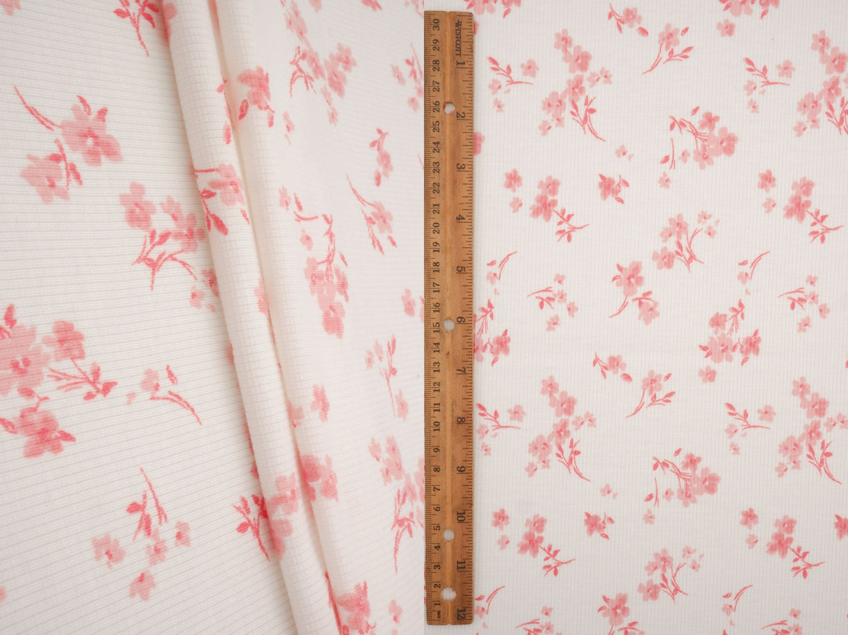 Ditsy Floral Rib Knit