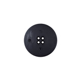 Italian Black Textural Plastic Button - 24L/15mm