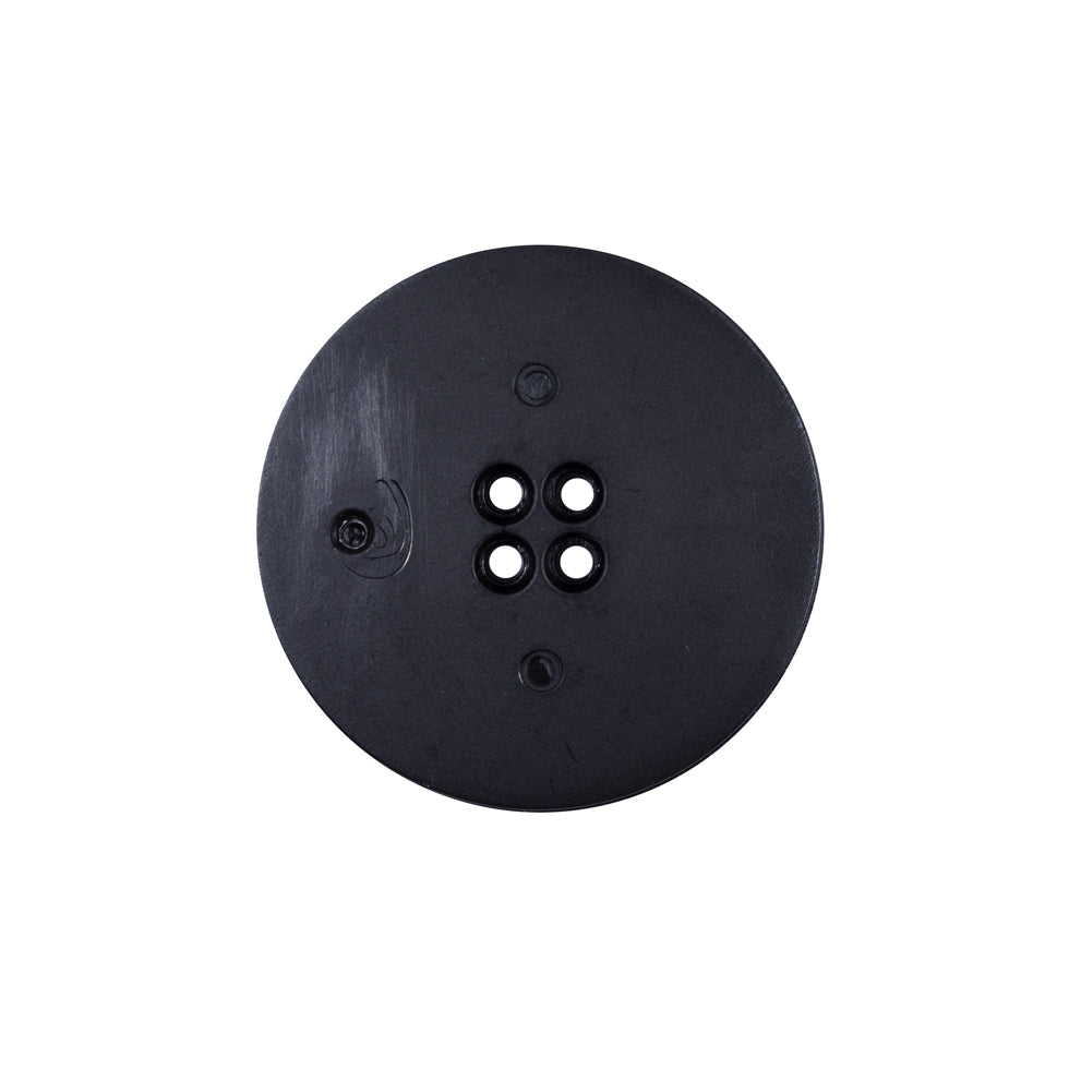 Italian Black Textural Plastic Button - 36L/23mm