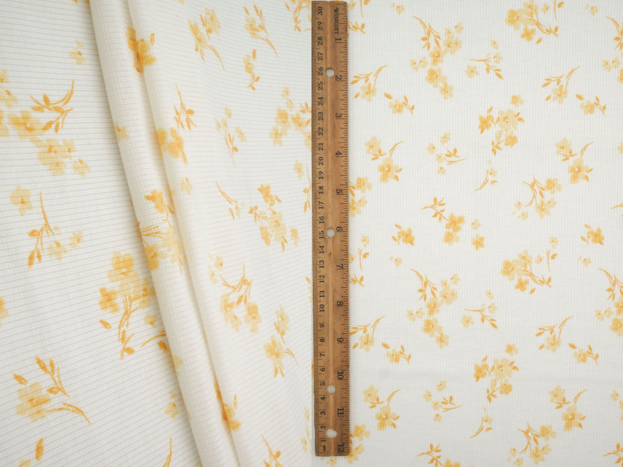 Ditsy Floral Rib Knit