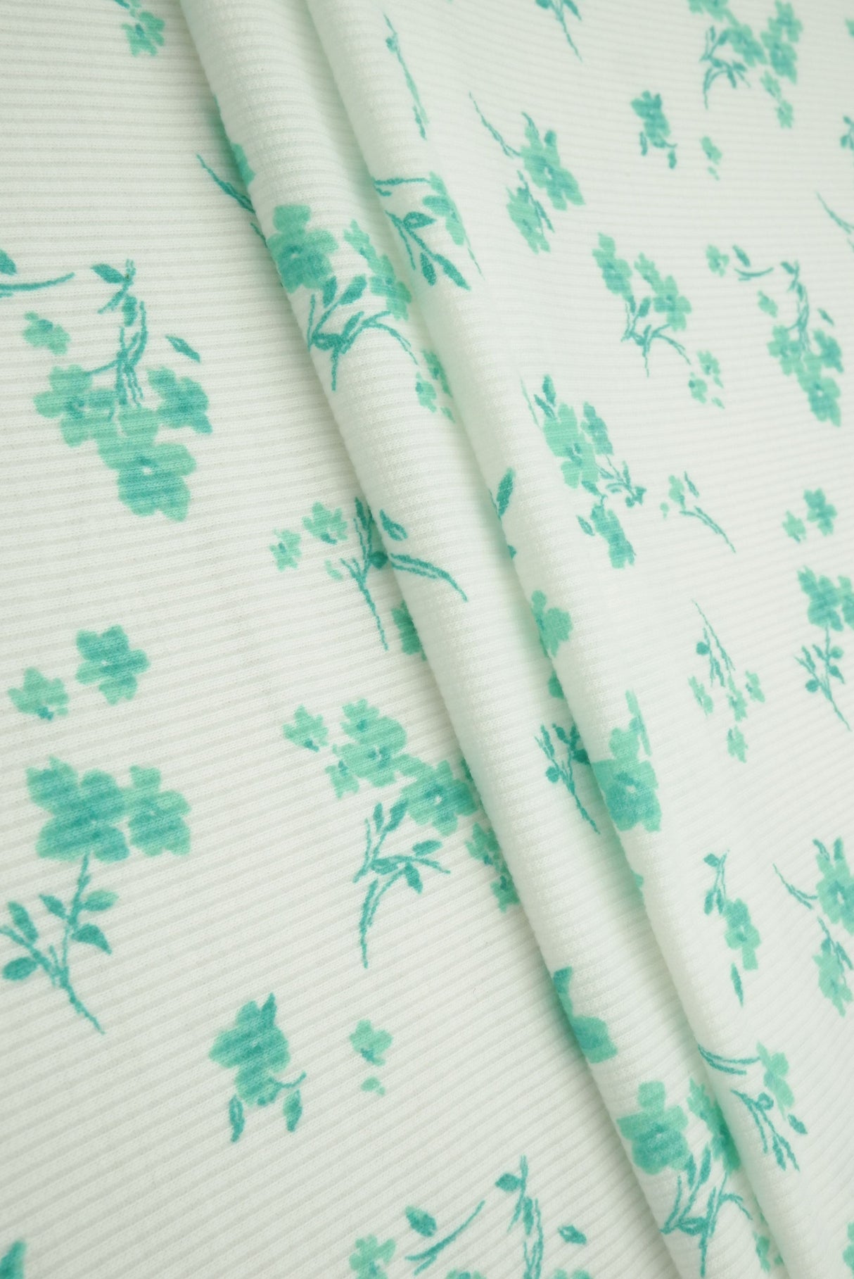 Ditsy Floral Rib Knit