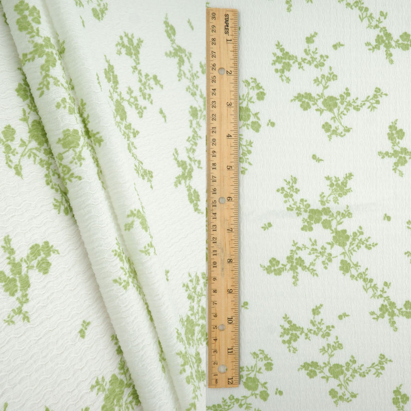 Printed Knit Ditsy Woven Fabric