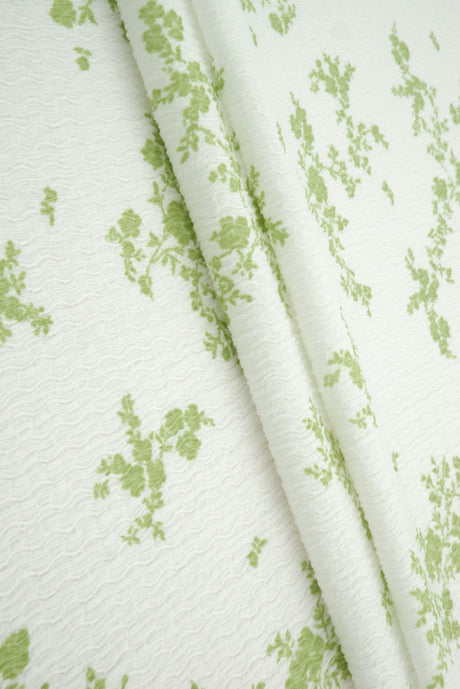 Printed Knit Ditsy Woven Fabric