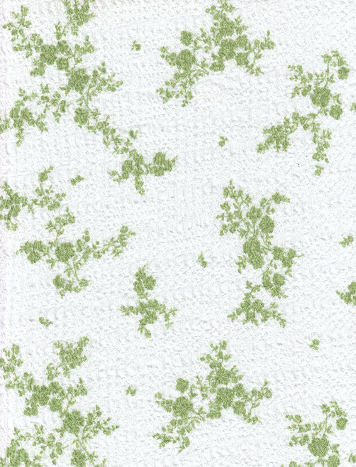 Printed Knit Ditsy Woven Fabric