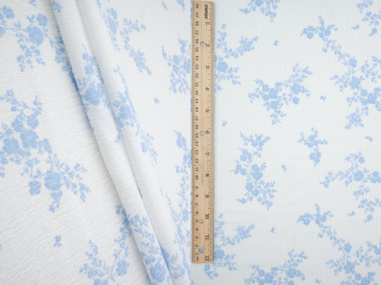 Printed Knit Ditsy Woven Fabric
