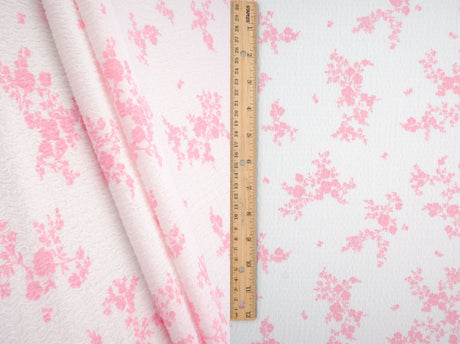 Printed Knit Ditsy Woven Fabric