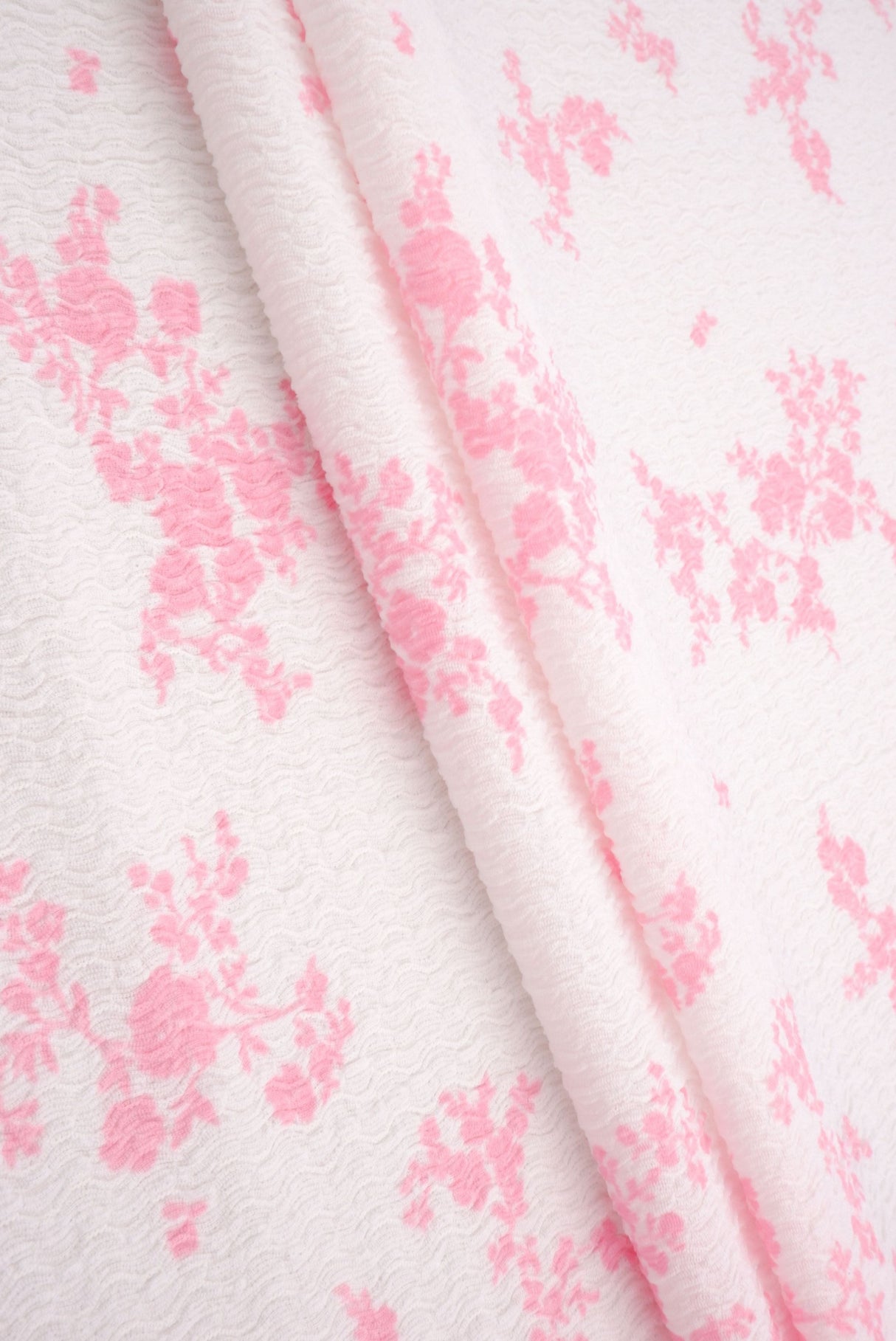 Printed Knit Ditsy Woven Fabric