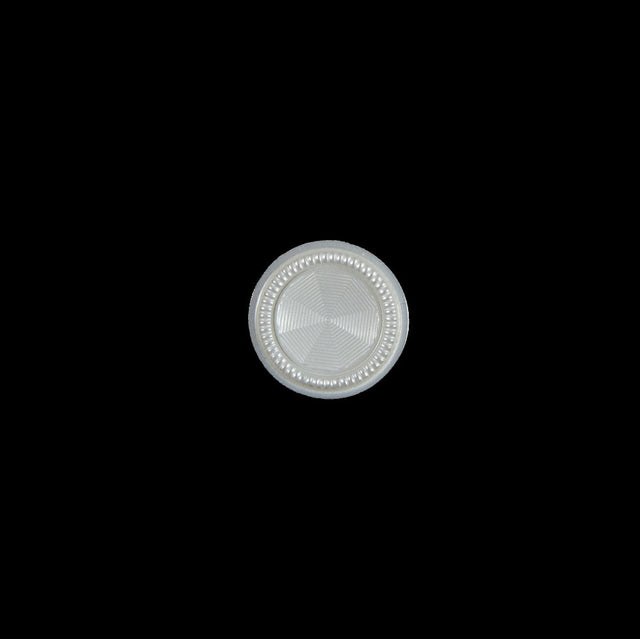 Italian Ivory Textured Shank-Back Button - 16L/10mm