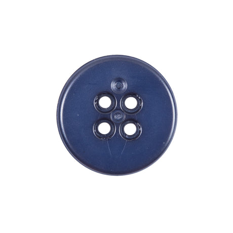 Italian Navy and White Plastic Button - 36L/23mm
