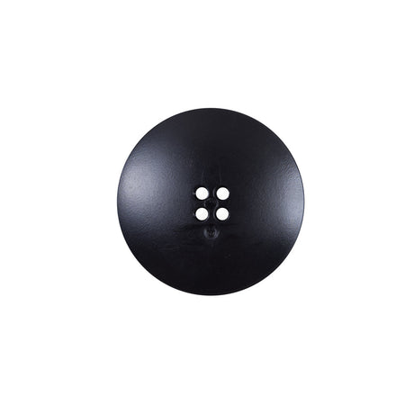 Italian Black Plated Button - 28L/18mm