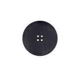 Italian Black Plated Button - 28L/18mm