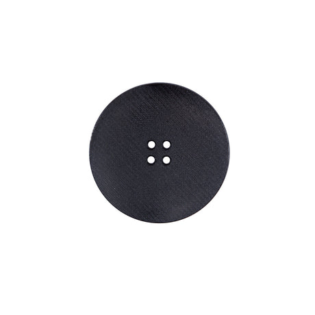 Italian Black Plated Button - 28L/18mm