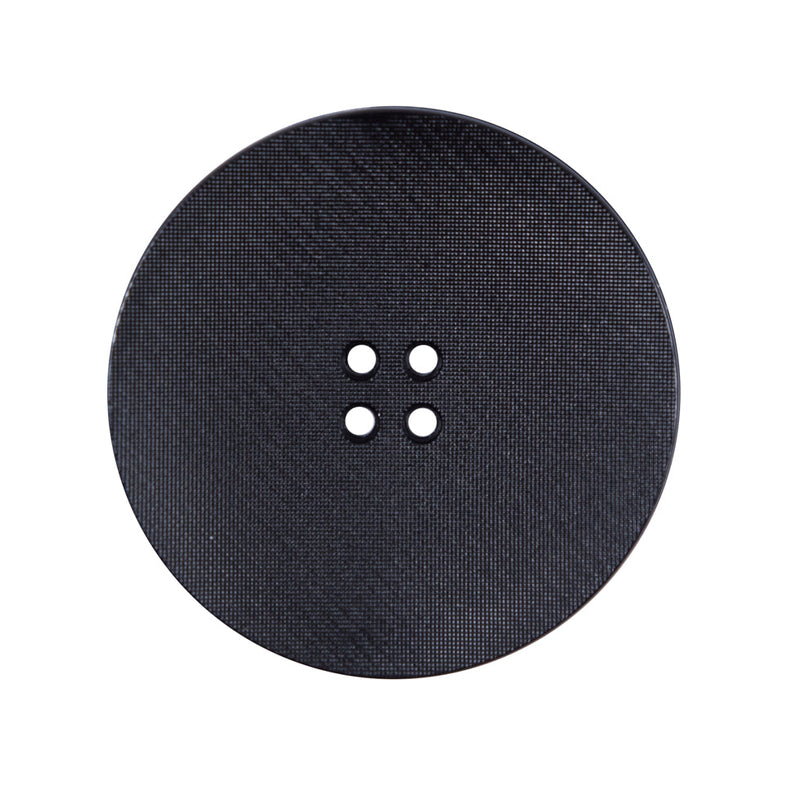 Italian Black Plated Button - 44L/28mm