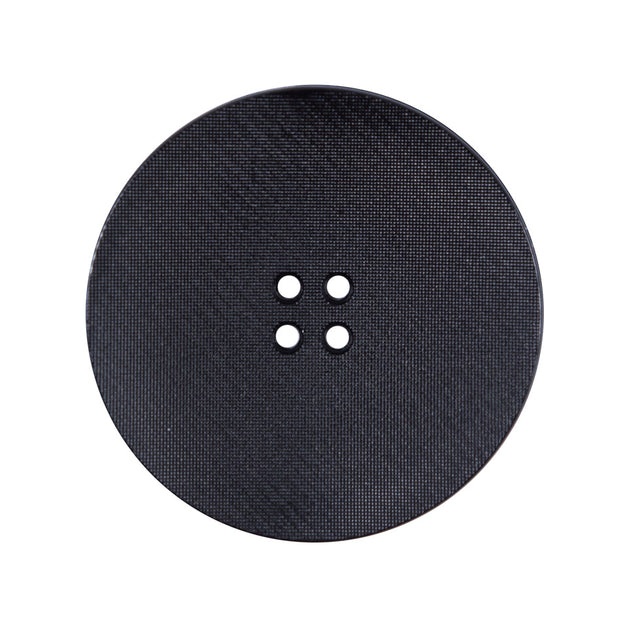 Italian Black Plated Button - 44L/28mm