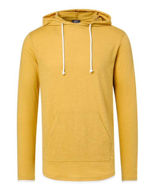 MV Sport Unisex Miles Slub Hooded Long Sleeve T-Shirt
