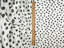 Mesh Digital Dot Print Black Ivory