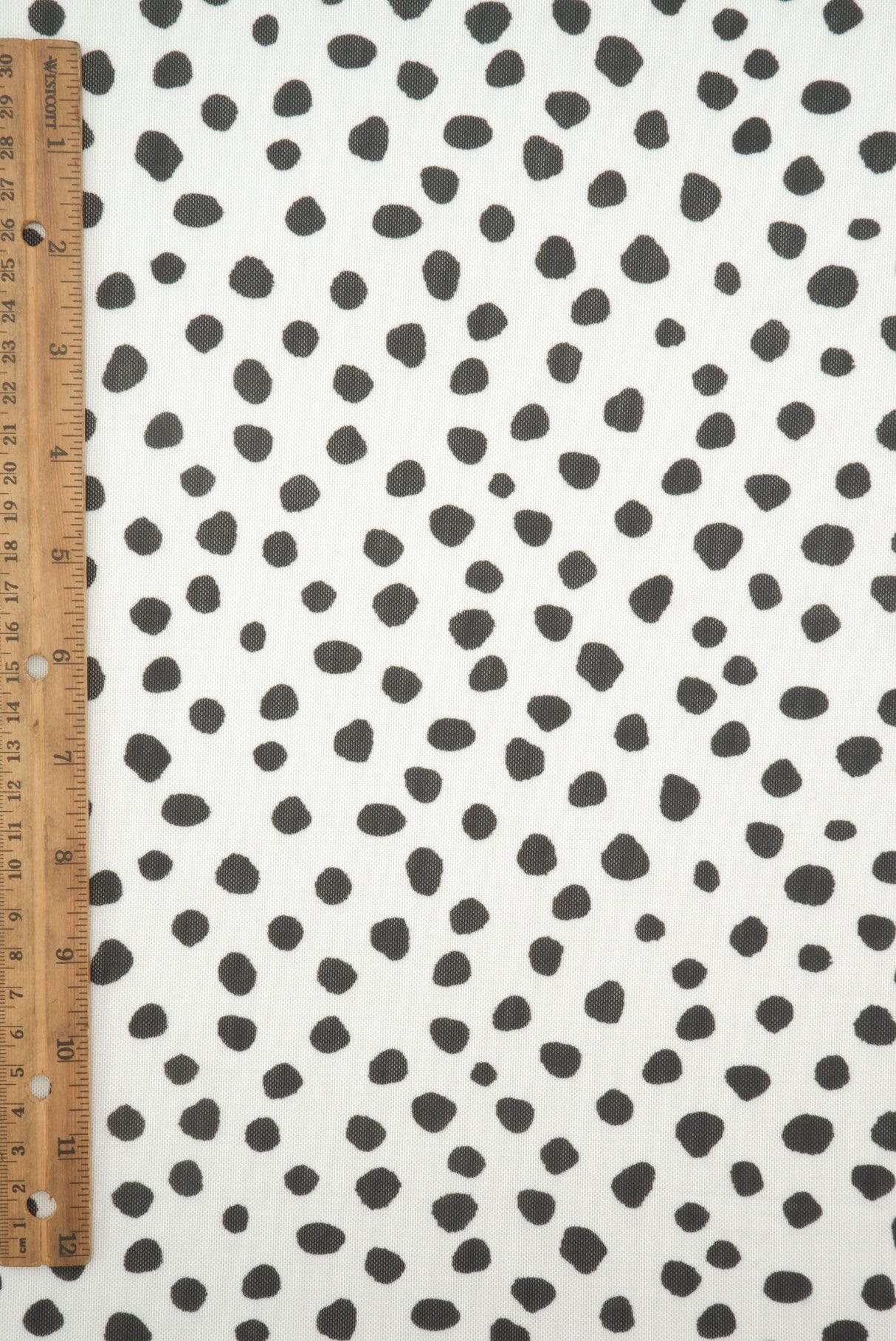 Mesh Digital Dot Print Black Ivory