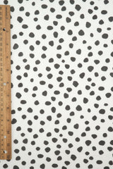Mesh Digital Dot Print Black Ivory