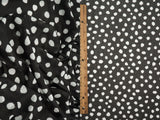 Mesh Digital Dot Print Black Ivory