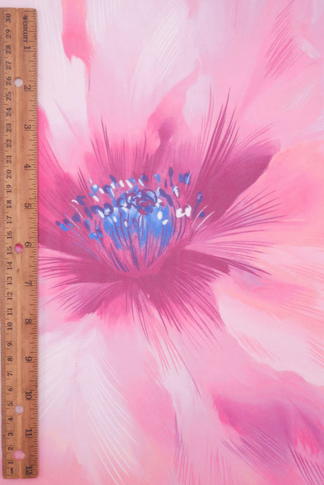 Floral Printed Mesh Stretch Fabric