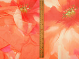 Floral Printed Mesh Stretch Fabric