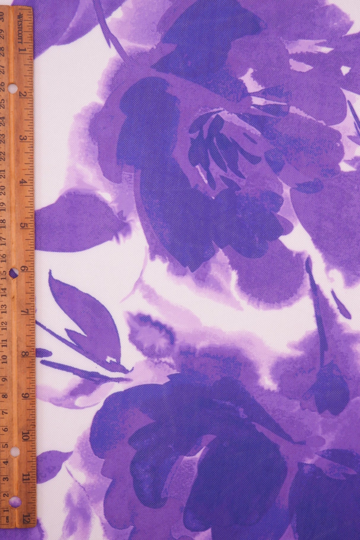 Printed Mesh Floral Fabric