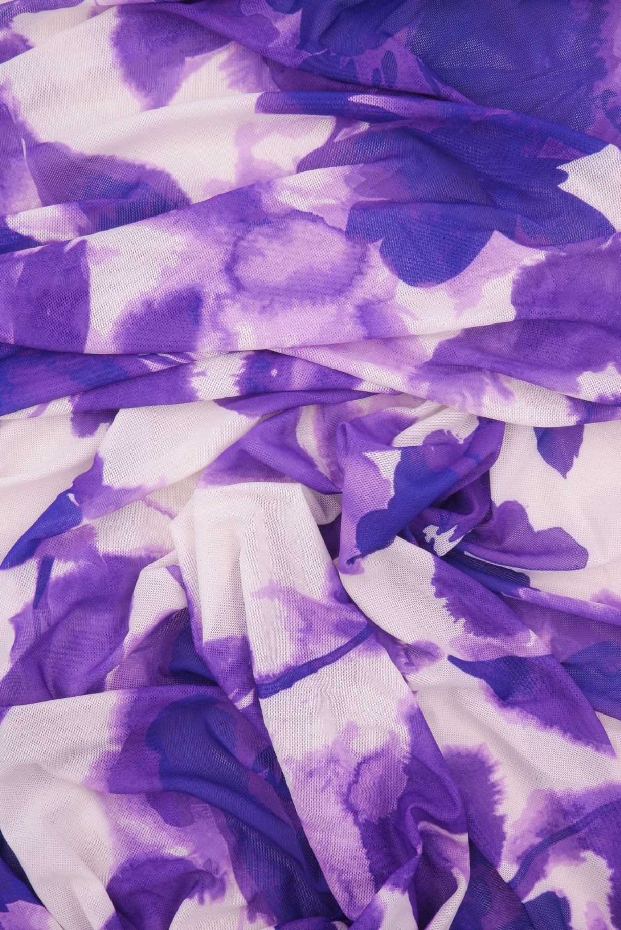 Printed Mesh Floral Fabric