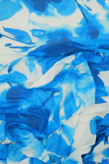 Printed Mesh Floral Fabric