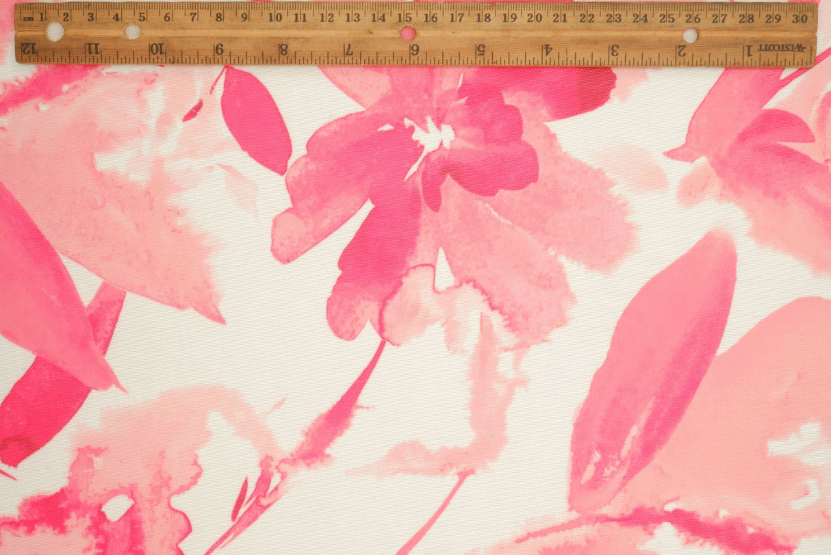 Printed Mesh Floral Fabric