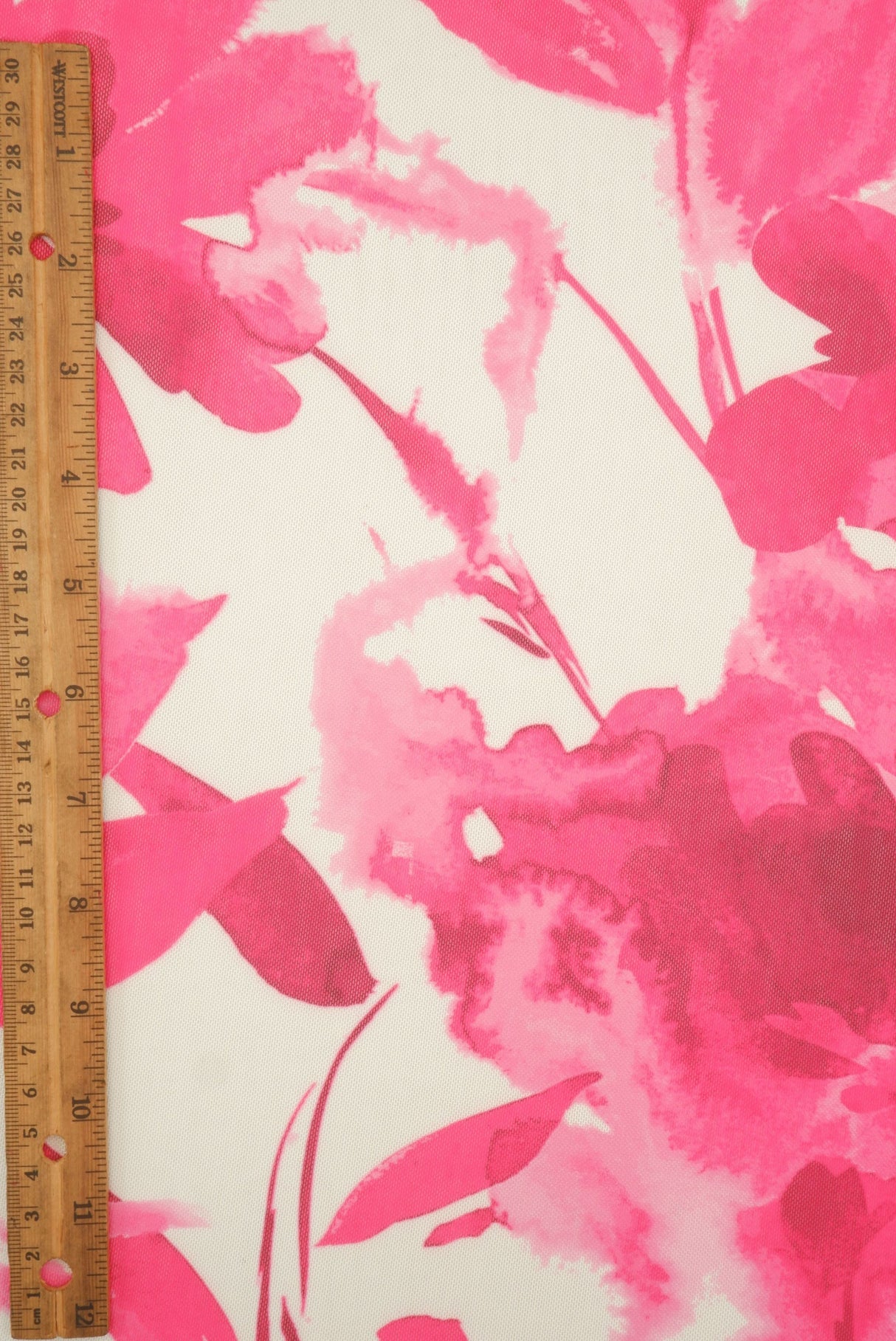 Printed Mesh Floral Fabric