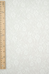 Floral Lace Ivory Stretch Lace